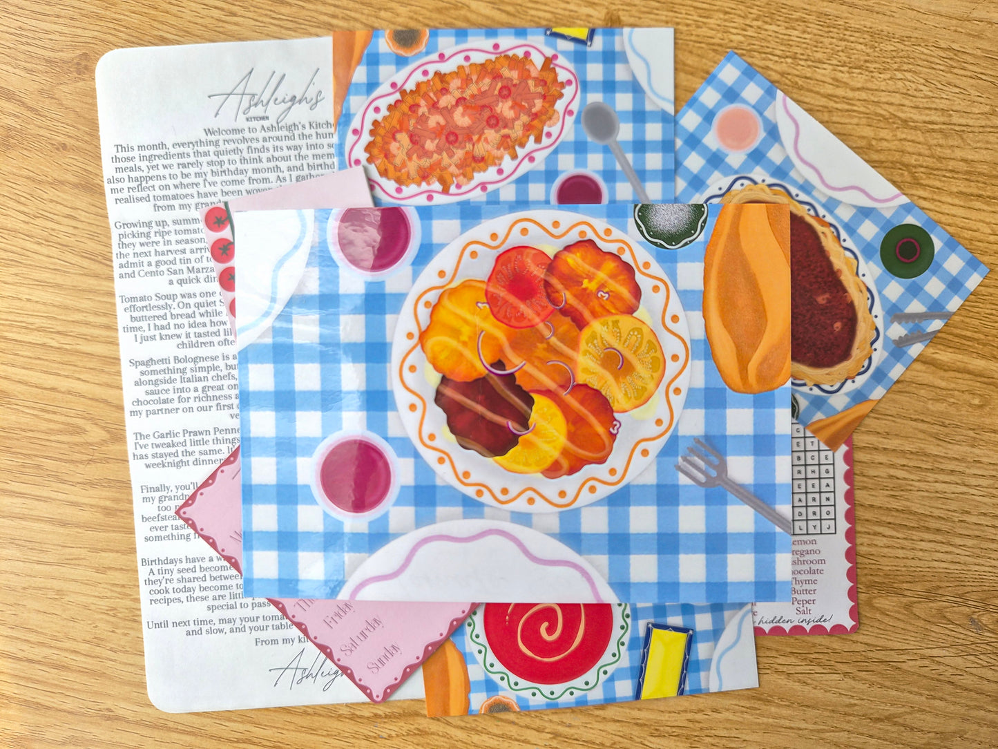 August Mail Club -  Tomato Recipesc